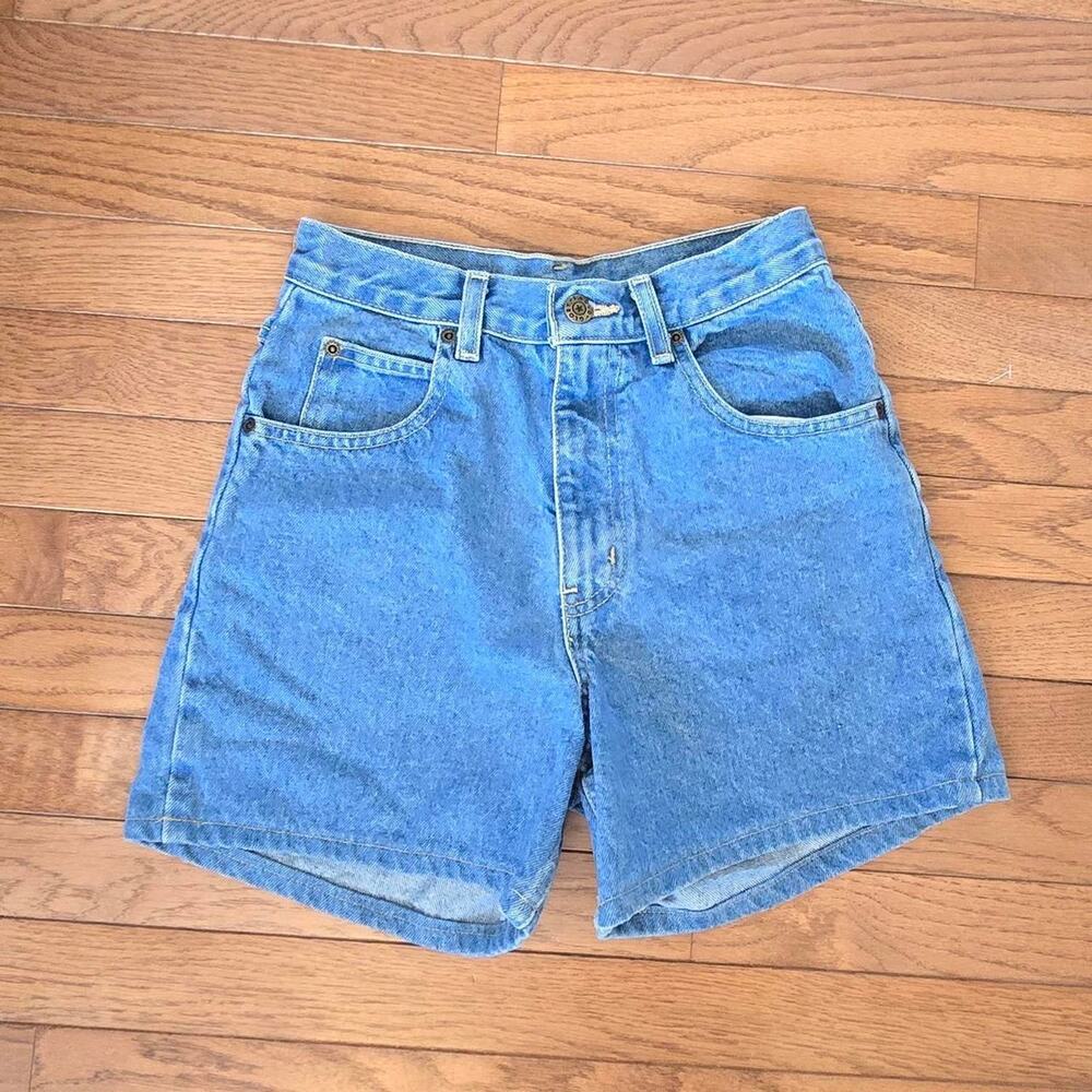 90s womens mom blue faded glory denim shorts 24 waist